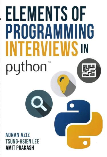 Elements of Programming Interviews in Python: The Insider's Guide