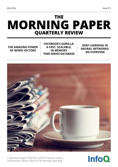 The Morning Paper - July 2016