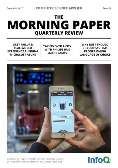 The Morning Paper - September 2017