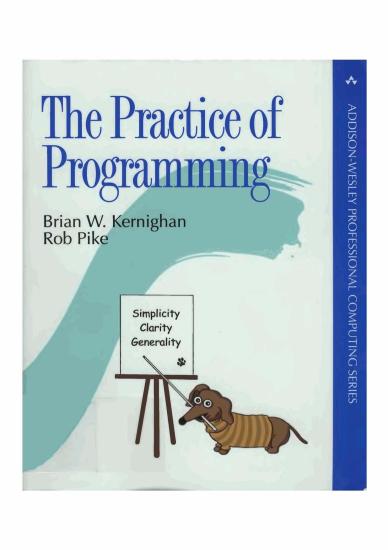 The Practice of Programming