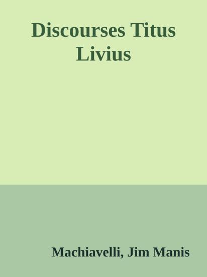 Discourses Titus Livius