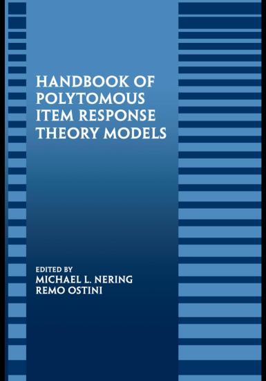 Handbook of Polytomous Item Response Theory Models