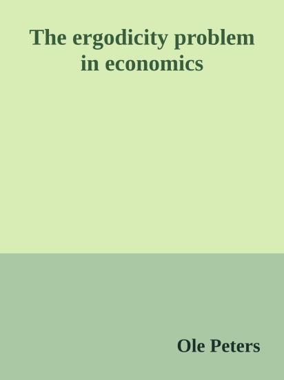 The ergodicity problem in economics