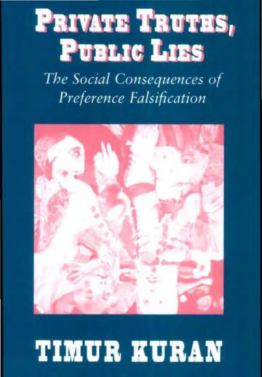 Private Truths, Public Lies. The Social Consequences of Preference Falsification