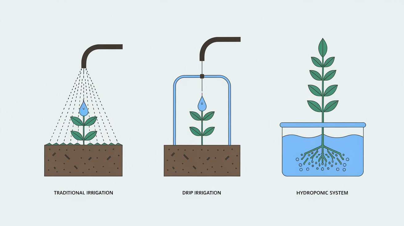 Optimization methods are like different irrigation systems